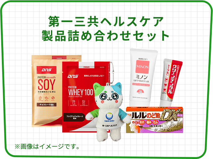 第一三共ヘルスケア 製品詰め合わせセット DNS ぬこいちさん クリーンデンタル ルルのど飴 ミノン